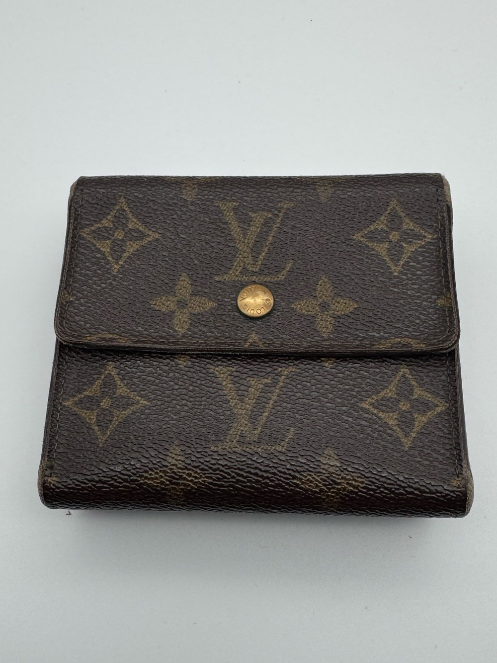 Louis Vuitton Monogram Snap Wallet Brown and Gold